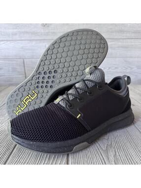 KURU Atom Cloud Men’s Size 10 Black Athletic Walking Running Comfort Shoes